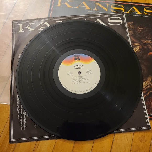 Kansas Masque vintage vinyl record album black white LP GUC - Picture 10 of 11